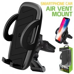 Full Catalog PHVENTE4 - Premium Air Vent Smartphone Car Mount With 360 Degree Rotation, Vent Support And Tightening Knob For IPhone XS Max, XR & Galaxy Note 9 And More - By Cellet