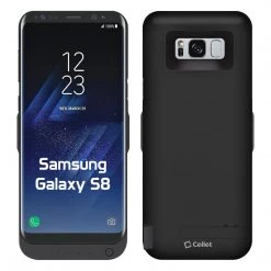 BSAMS8BK - Cellet 5500mAh Rechargeable External Battery Case For Samsung Galaxy S8 - Black
