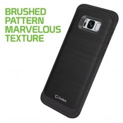 Cellet CCSAMS82BK - Samsung Galaxy S8 Sleek Rubberized TPU Protective Phone Case - Black