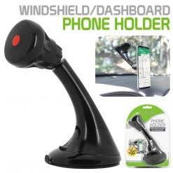 PHD23CN - Windshield/Dashboard Mount Phone Holder For Apple IPhone X, 8, 8 Plus, Samsung Galaxy Note 8, Galaxy 8, S8 Plus And More - Extra Strength Suction Cup With Quick-Snap Technology – By Cellet Full Catalog