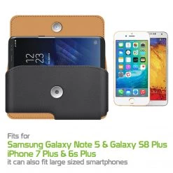 NOBLEP7A - Cellet Noble Premium Leather Case For Samsung Galaxy Note 8, Galaxy S8, IPhone 8/7/6 Plus With Heavy Duty HM 360 Degree Swivel Clip