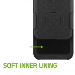 GoCellet HLIPHX- Shell Holster Kickstand Case With Spring Belt Clip For Apple IPhone X – Black – By Cellet Full Catalog