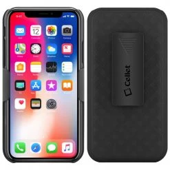 GoCellet HLIPHX- Shell Holster Kickstand Case With Spring Belt Clip For Apple IPhone X – Black – By Cellet Full Catalog