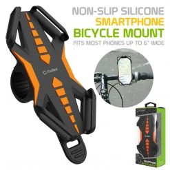 PHBIKEOR -Bike Phone Mount, Universal Bicycle Holder Mount For Apple IPhone X, 8 Plus, 8, Samsung Galaxy Note 8 And More By Cellet – Orange