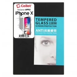 Full Catalog SGIPHXE - Apple IPhone 11 Pro / Xs / X Tempered Glass Screen Protector | Case Friendly Tempered Glass Screen Protector | Book Style Package (9H Hardness 0.3mm) - By Cellet