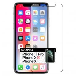 Full Catalog SGIPHXE - Apple IPhone 11 Pro / Xs / X Tempered Glass Screen Protector | Case Friendly Tempered Glass Screen Protector | Book Style Package (9H Hardness 0.3mm) - By Cellet