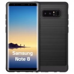Cellet Full Catalog CCSAMN8BK - Samsung Note8 Sleek Rubberized TPU Protective Phone Case - Black