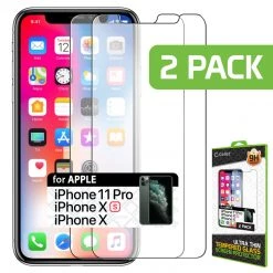 Full Catalog SGIPHX2 - 2 Pieces Pack Case Friendly Tempered Glass Screen Protector For Apple IPhone 11 Pro / Xs / X, IPhone 10 (9H 0.3mm) - By Cellet