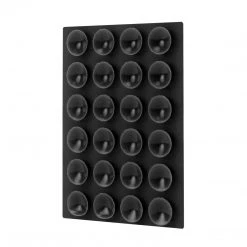 SCUPBK5 - 5 Pack Multipurpose Mini Suction Cup Mat With Strong 3M Adhesive - By Cellet / Black