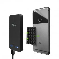 SCUPBK5 - 5 Pack Multipurpose Mini Suction Cup Mat With Strong 3M Adhesive - By Cellet / Black