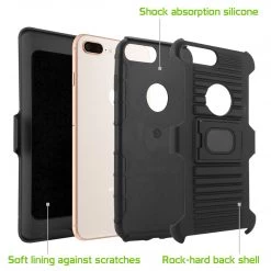Cellet Full Catalog HLIPH8PR - COMBO HOLSTER W/ RIGNG IPHONE 8 PLUS