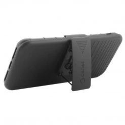 HLSAMN8R - Shell Holster Kickstand Case With Spring Belt Clip For Samsung Note 8 – Black – By Cellet