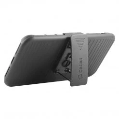 HLIPHXRING - Shell Holster Kickstand Case With Spring Belt Clip For Apple IPhone Xs & X – Black – By Cellet Full Catalog