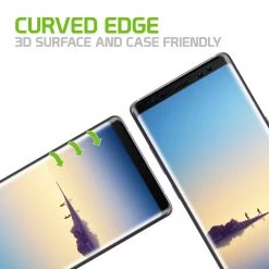 SGSAMN8F - Case Friendly Tempered Glass Screen Protector For Samsung Galaxy Note 8, Premium Quality- Full Coverage 3D Surface- By Cellet Full Catalog 9 SGSAMN8F - Case Friendly Tempered Glass Screen Protector For Samsung Galaxy Note 8, Premium Quality- Full Coverage 3D Surface- By Cellet Full Catalog