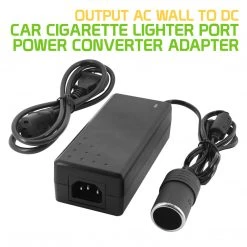 FM8500 - Universal 8.5Amp (8500mA) Power Output AC Wall To DC Car Cigarette Lighter Port Power Converter Female Adapter For Portable Freezer, Car Vacuum, Air Compressor – By Cellet