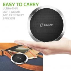 QI500 - Wireless Charging Pad, High Power 10 Watts (2.1 Amp) Ultra-Slim Wireless Charging Pad For Samsung Galaxy S9/S9 Plus, S8/S8 Plus, Galaxy Note 8, Apple IPhone X, 8/8 Plus And All Wireless (Qi) Enabled Devices By Cellet - Grey