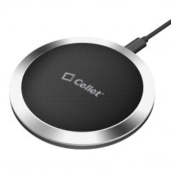 QI500 - Wireless Charging Pad, High Power 10 Watts (2.1 Amp) Ultra-Slim Wireless Charging Pad For Samsung Galaxy S9/S9 Plus, S8/S8 Plus, Galaxy Note 8, Apple IPhone X, 8/8 Plus And All Wireless (Qi) Enabled Devices By Cellet - Grey