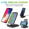 QI700 - 2 Coil Qi Wireless Charger (10Watt/2.1Amp), Wireless Charging Stand For Samsung Galaxy Note 8, Galaxy S8/S8 Plus, Apple IPhone X, 8/8 Plus And All Wireless (Qi) Enabled Devices – By Cellet - Black Full Catalog
