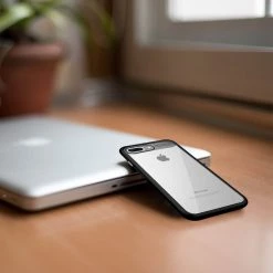 CCIPH8PHBK - IPhone 8 / 7 Plus, Slim Transparent Case With TPU Frame For Apple IPhone 8 Plus By Cellet - Black / Clear