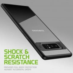 Cellet CCSAMN8HBK - Samsung Not 8 Slim Transparent Case Cover With TPU Frame - Black/ Clear Full Catalog