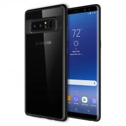 Cellet CCSAMN8HBK - Samsung Not 8 Slim Transparent Case Cover With TPU Frame - Black/ Clear Full Catalog