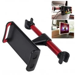 Full Catalog PH350RD - Universal Back Seat Headrest Tablet/Phone Mount Holder With 360 Degree Rotation For Apple IPad/Pro/Mini, IPhone X/8/8 Plus, Galaxy Tab S3, Note 8, Surface Pro 4, Etc. (fits Up To 8”) By Cellet - Red
