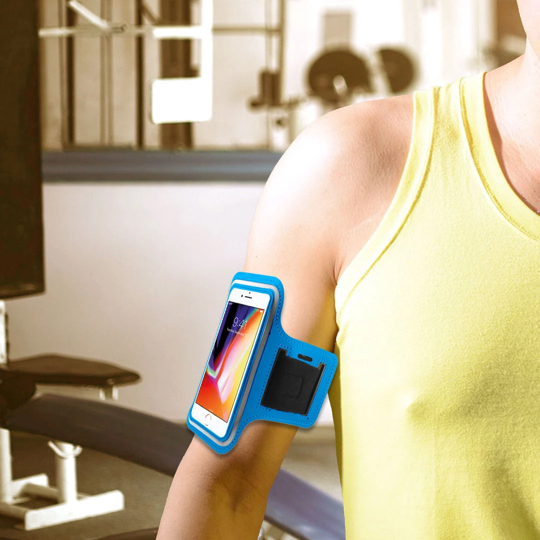 Cellet Full Catalog NEOIPH8BK - IPhone SE (2020), Xs, 8 & 7, Armband - Touch Supported (Fingerprint Access Is Not Supported) Exercise Armband With Key Holder And Adjustable Velcro Band 2 Cellet Full Catalog NEOIPH8BK - IPhone SE (2020), Xs, 8 & 7, Armband - Touch Supported (Fingerprint Access Is Not Supported) Exercise Armband With Key Holder And Adjustable Velcro Band