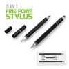 Full Catalog PENDISCBK - 3 In 1 Stylus Pen (Ballpoint Pen, Precision Clear Disc Pen, Capacitive Stylus Pen), 2 Stylus Pens With Replacement Tips For Apple IPads, IPhones, Tablets, Androids And More By Cellet - Black