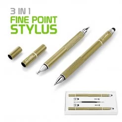 Full Catalog PENDISCGD - 3 In 1 Stylus Pen (Ballpoint Pen, Precision Clear Disc Pen, Capacitive Stylus Pen), 2 Stylus Pens With Replacement Tips For Apple IPads, IPhones, Tablets, Androids And More By Cellet - Gold