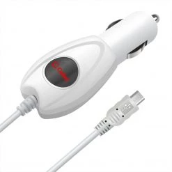 PMICRO1WT - High Powered 5 Watt (1 Amp) Micro USB Coiled Cable (5.7 Ft.) Car Charger By Cellet - White Full Catalog
