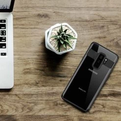 Cellet Full Catalog CCSAMS9PHBK- Slim Transparent Case Cover With TPU Frame - Galaxy S9 Plus