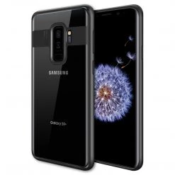 Cellet Full Catalog CCSAMS9PHBK- Slim Transparent Case Cover With TPU Frame - Galaxy S9 Plus