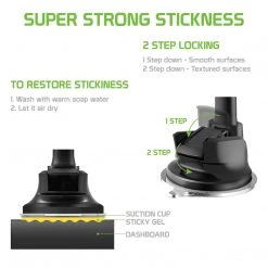 RHSUMAG100 - Magnetic Dashboard/Windshield Mount, Extra Strength Magnetic Car Dashboard/Windshield Mount With Flexible Gooseneck And Reusable Sticky Suction Pad For Smartphones By Cellet 15 RHSUMAG100 - Magnetic Dashboard/Windshield Mount, Extra Strength Magnetic Car Dashboard/Windshield Mount With Flexible Gooseneck And Reusable Sticky Suction Pad For Smartphones By Cellet