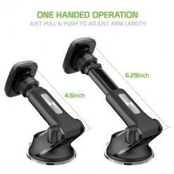 GoCellet Full Catalog RHSUMAG200 -Magnetic Car Dashboard & Windshield Phone Holder Mount, 360 Rotation, Extendable Arm