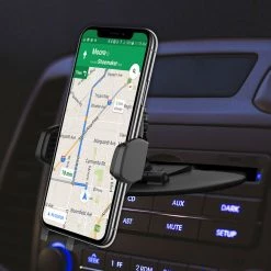 RHCD100 - CD Slot Phone Mount With 360 Degree Cradle Rotation And Stabilizing Knob For Samsung Galaxy S9/S9 Plus, S8/S8 Plus, Galaxy Note 8, Apple IPhone X, 8/8 Plus, And More – By Cellet