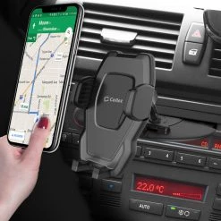 RHCD100 - CD Slot Phone Mount With 360 Degree Cradle Rotation And Stabilizing Knob For Samsung Galaxy S9/S9 Plus, S8/S8 Plus, Galaxy Note 8, Apple IPhone X, 8/8 Plus, And More – By Cellet