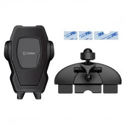 RHCD100 - CD Slot Phone Mount With 360 Degree Cradle Rotation And Stabilizing Knob For Samsung Galaxy S9/S9 Plus, S8/S8 Plus, Galaxy Note 8, Apple IPhone X, 8/8 Plus, And More – By Cellet