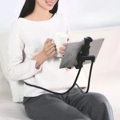 Full Catalog PHNEC - Multifunctional Holder For Tablets And Smartphones Up To 4-10” With 360 Degree Rotation And Magnetic Plate, Lazy Holder For Neck And Waist Hanging - By Cellet
