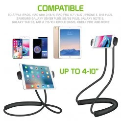 Full Catalog PHNEC - Multifunctional Holder For Tablets And Smartphones Up To 4-10” With 360 Degree Rotation And Magnetic Plate, Lazy Holder For Neck And Waist Hanging - By Cellet