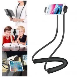 Full Catalog PHNEC - Multifunctional Holder For Tablets And Smartphones Up To 4-10” With 360 Degree Rotation And Magnetic Plate, Lazy Holder For Neck And Waist Hanging - By Cellet