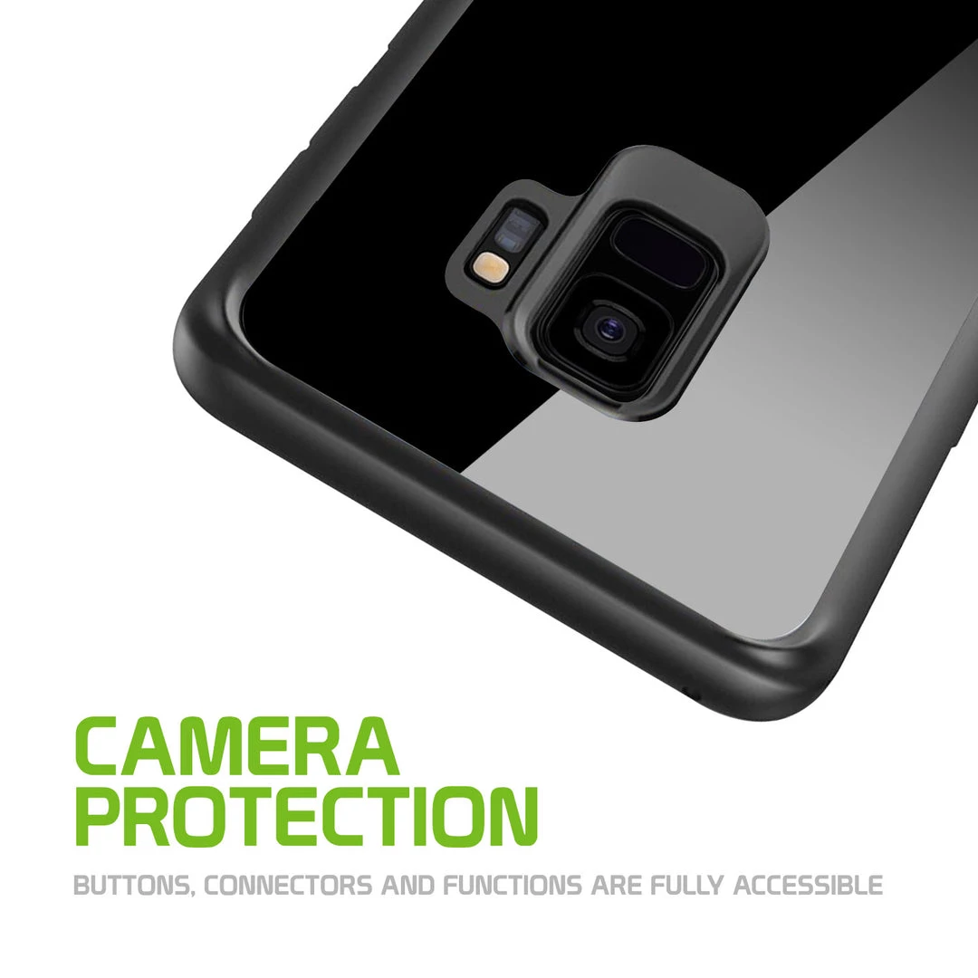 GoCellet Full Catalog CCSAMS981BK - Heavy Duty Protection Slim Hard Case Cover - Clear- Galaxy S9 4 GoCellet Full Catalog CCSAMS981BK - Heavy Duty Protection Slim Hard Case Cover - Clear- Galaxy S9