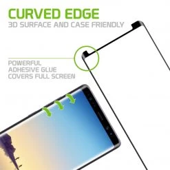 Full Catalog SGSAMN8FG -Samsung Galaxy Note 8 Adhesive Screen Protector, Premium Adhesive Full Coverage Tempered Glass Screen Protector For Samsung Galaxy Note 8 By Cellet
