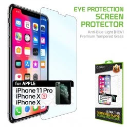 SGIPHXBL - IPhone 11 Pro / Xs / X Eye Protection Screen Protector, Anti-Blue Light (HEV) Premium Tempered Glass Screen Protector For Apple IPhone 11 Pro / Xs / X By Cellet Full Catalog