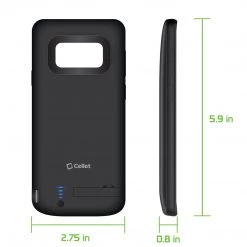 Cellet Wholesale BSAMS9BK - Samsung Galaxy S9, 5000mAh Rechargeable External Power Case For Samsung Galaxy S9 - Black - By Cellet (Fingerprint Access Is Not Available With This Case)