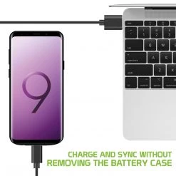 Cellet Wholesale Full Catalog BSAMS9PBK - Samsung Galaxy S9 Plus, 6000mAh Rechargeable External Power Case For Samsung Galaxy S9 Plus - Black - By Cellet (Fingerprint Access Is Not Available With This Case)