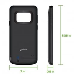 Cellet Wholesale Full Catalog BSAMS9PBK - Samsung Galaxy S9 Plus, 6000mAh Rechargeable External Power Case For Samsung Galaxy S9 Plus - Black - By Cellet (Fingerprint Access Is Not Available With This Case)