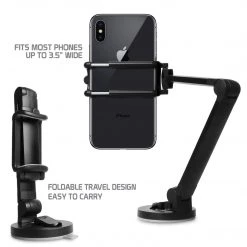 PH118EBK - Desktop Phone Mount With 360 Degree Rotation And Adjustable Folding Arms For Samsung Galaxy Note 9, S9/S9 Plus, S8/S8 Plus, Apple IPhone XS Max, XR, X, 8/8 Plus, Google Pixel 2XL, LG V30 And More – Black - By Cellet Full Catalog 15 PH118EBK - Desktop Phone Mount With 360 Degree Rotation And Adjustable Folding Arms For Samsung Galaxy Note 9, S9/S9 Plus, S8/S8 Plus, Apple IPhone XS Max, XR, X, 8/8 Plus, Google Pixel 2XL, LG V30 And More – Black - By Cellet Full Catalog
