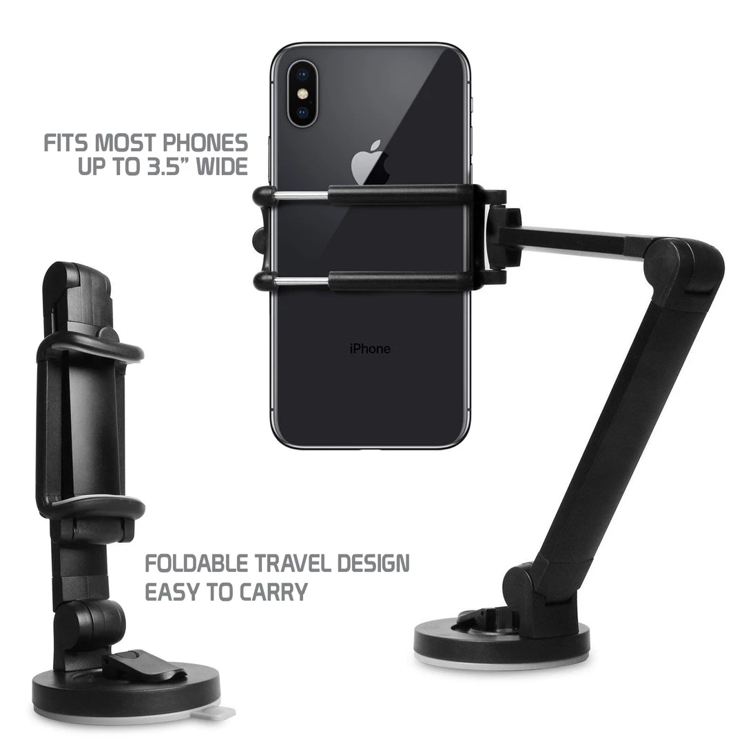 PH118EBK - Desktop Phone Mount With 360 Degree Rotation And Adjustable Folding Arms For Samsung Galaxy Note 9, S9/S9 Plus, S8/S8 Plus, Apple IPhone XS Max, XR, X, 8/8 Plus, Google Pixel 2XL, LG V30 And More – Black - By Cellet Full Catalog 4 PH118EBK - Desktop Phone Mount With 360 Degree Rotation And Adjustable Folding Arms For Samsung Galaxy Note 9, S9/S9 Plus, S8/S8 Plus, Apple IPhone XS Max, XR, X, 8/8 Plus, Google Pixel 2XL, LG V30 And More – Black - By Cellet Full Catalog