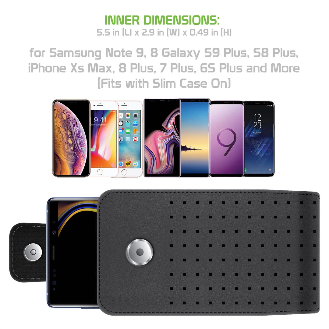 LTERLAGB - Cellet Teramo Leather Pouch For Samsung Galaxy S9 Plus, Galaxy S8 Plus, IPhone 8 Plus, 7 Plus, 6S Plus And More(Fits With Slim Case On) 4 LTERLAGB - Cellet Teramo Leather Pouch For Samsung Galaxy S9 Plus, Galaxy S8 Plus, IPhone 8 Plus, 7 Plus, 6S Plus And More(Fits With Slim Case On)