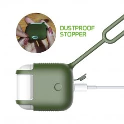 SCPODRD - AirPods Case, Protective Silicone Case Cover For AirPods (AirPods Strap Included) By Cellet - Red